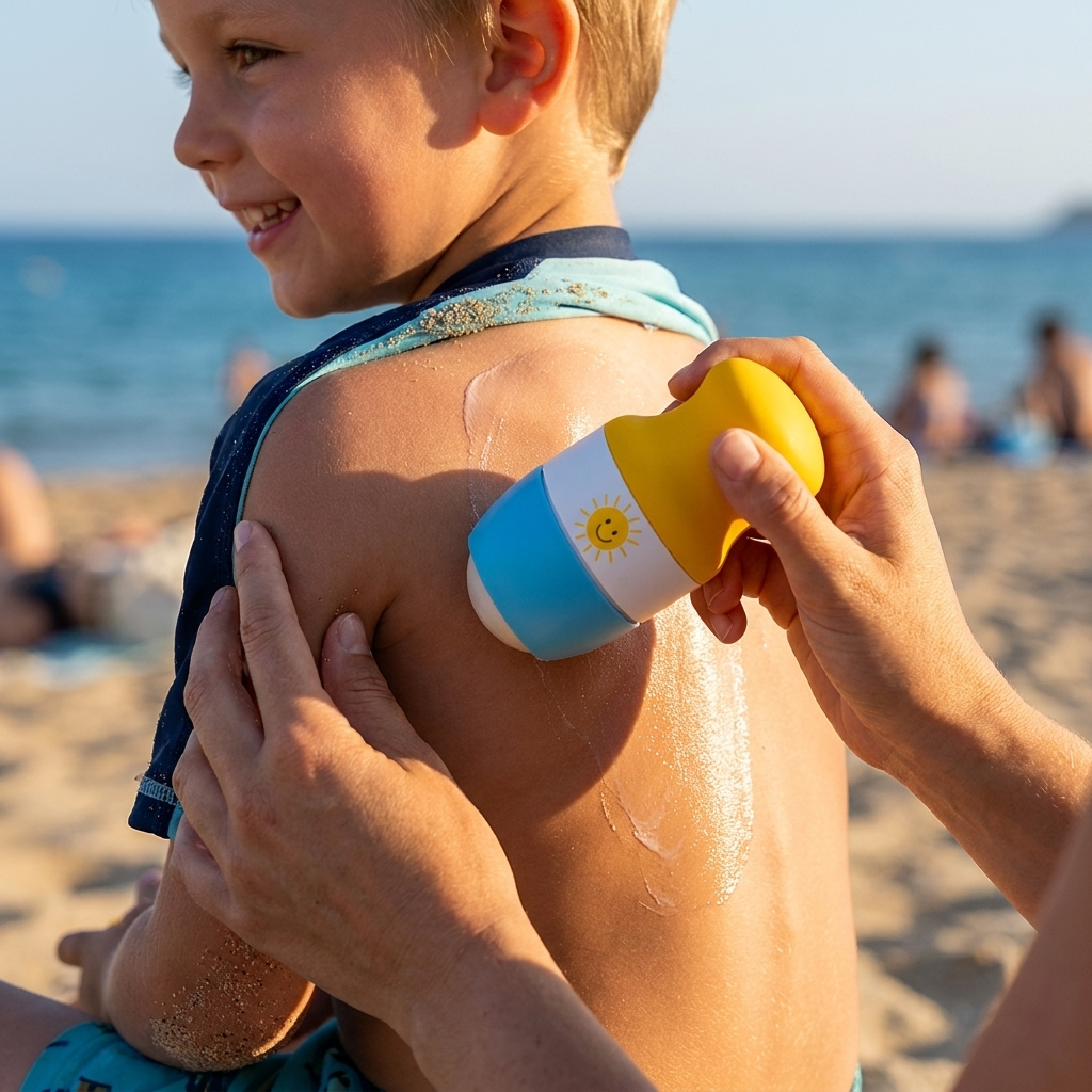 Zonnebrandapplicator met Comfortabele Grip en Eenvoudige Zelfverzorging