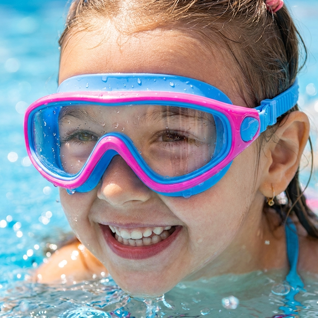 Kinderzwembril met Comfortabele Pasvorm en Heldere Onderwaterzicht