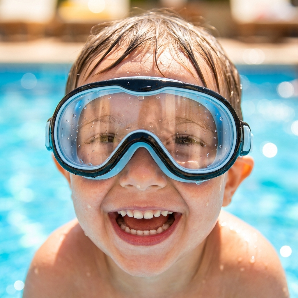 Kinderzwembril met Comfortabele Pasvorm en Heldere Onderwaterzicht