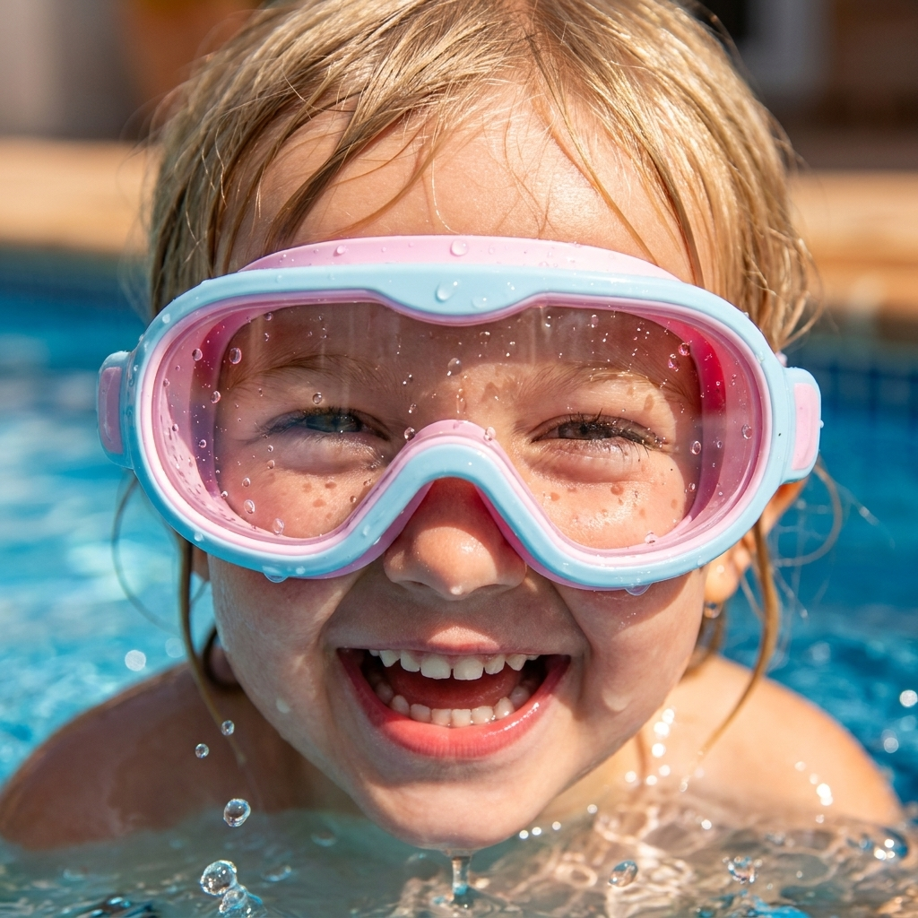 Kinderzwembril met Comfortabele Pasvorm en Heldere Onderwaterzicht