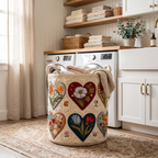 Handgequilt Mand met Zelfstaande Structuur en Ambachtelijke Afwerking