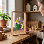 Familie Handafdrukset met Compleet DIY‑Pakket en Direct Ophangen