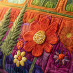 Handgequilt Reistas met Ambachtelijke Structuur en Tijdloze Draagvorm