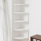 Zigzag Hoekwandrek Met 5 Niveaus Voor Decoratieve Opberging