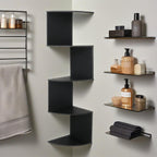 Zigzag Hoekwandrek Met 5 Niveaus Voor Decoratieve Opberging