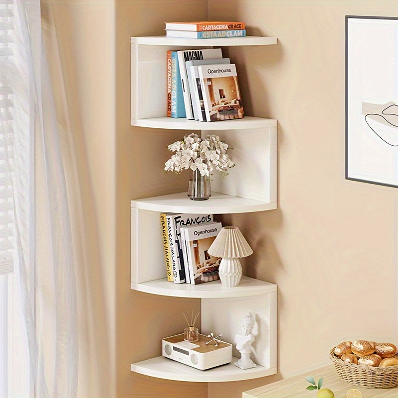 Zigzag Hoekwandrek Met 5 Niveaus Voor Decoratieve Opberging