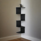 Zigzag Hoekwandrek Met 5 Niveaus Voor Decoratieve Opberging