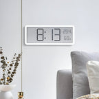 Led Wandklok Met Klimaatweergave En Dagelijkse Minimalistische Informatievoorziening