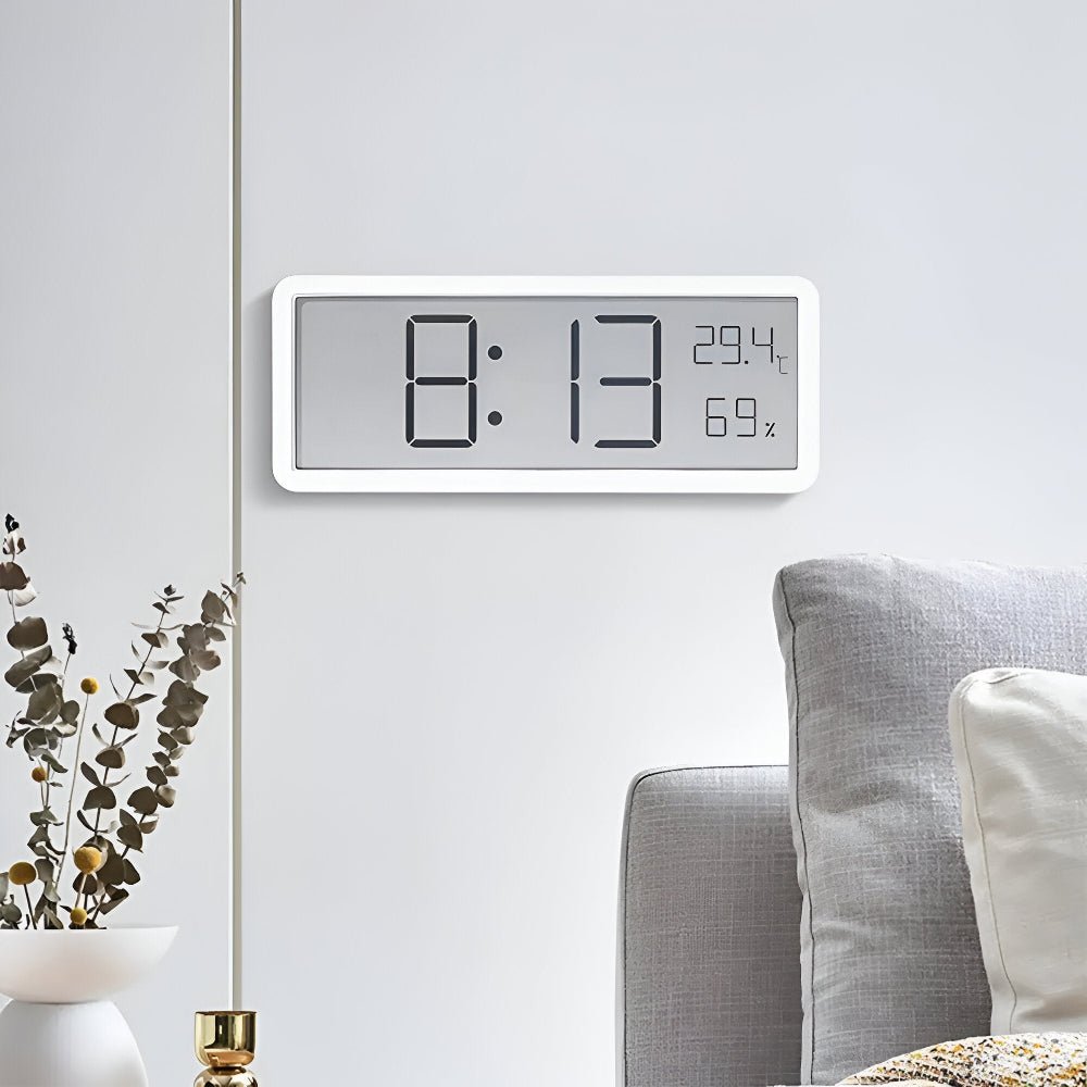 Led Wandklok Met Klimaatweergave En Dagelijkse Minimalistische Informatievoorziening
