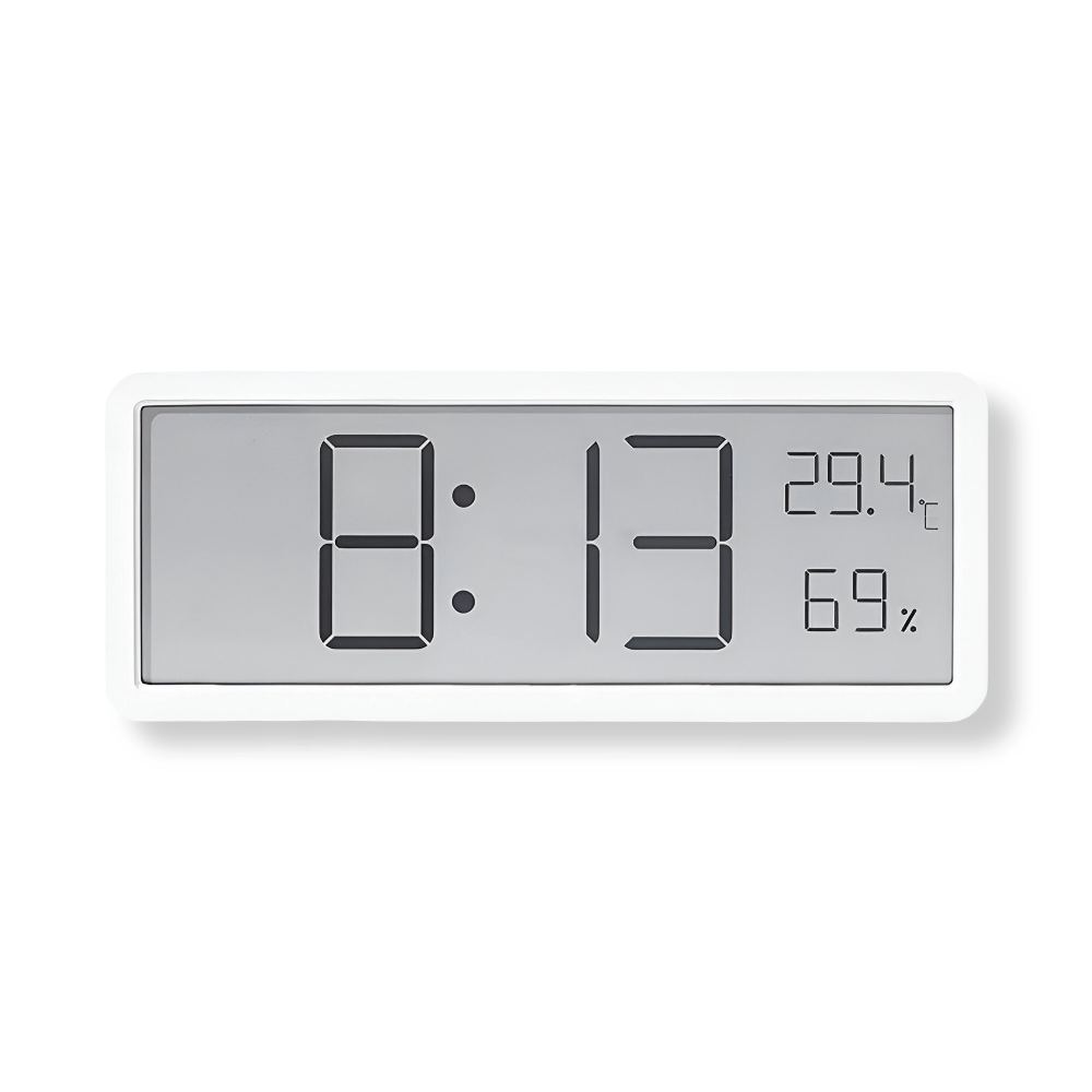 Led Wandklok Met Klimaatweergave En Dagelijkse Minimalistische Informatievoorziening