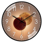 Wandklok met Licht‑Schaduw Effect en Stil Quartzmechanisme