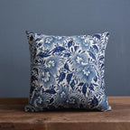Decoratieve Kussenhoes Met Zachte Woven Structuur En Dagelijkse Porseleinprint Inspiratie