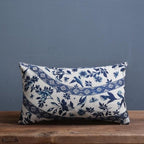 Decoratieve Kussenhoes Met Zachte Woven Structuur En Dagelijkse Porseleinprint Inspiratie