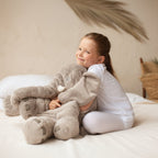 Pluche Olifant Kussen voor Kinderen met Zachte Vulling en Decoratief Ontwerp