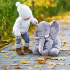 Pluche Olifant Kussen voor Kinderen met Zachte Vulling en Decoratief Ontwerp