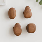 Houten Wandhaken Met Organische Vormgeving