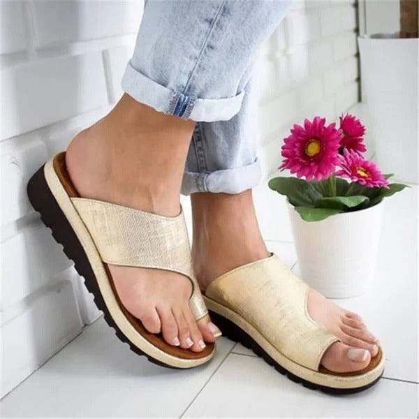 Corrigerende Sandalen voor Vrouwen met Orthopedische Steun en Slip‑On Ontwerp
