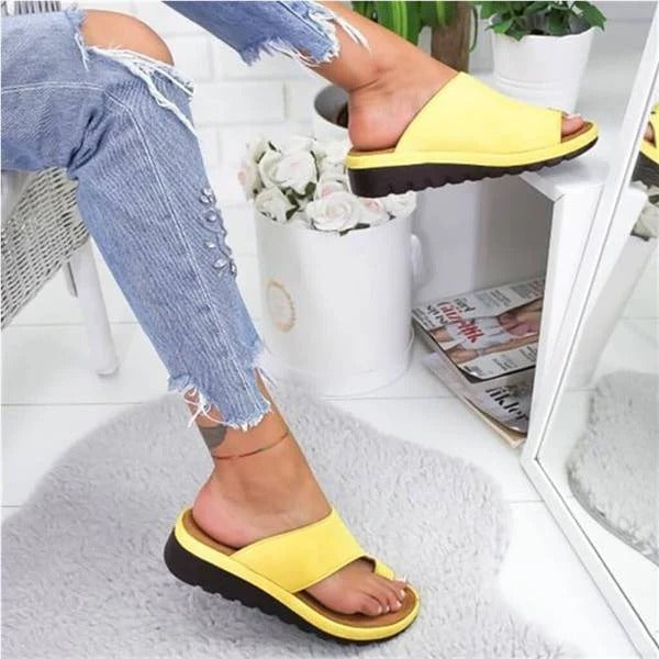 Corrigerende Sandalen voor Vrouwen met Orthopedische Steun en Slip‑On Ontwerp
