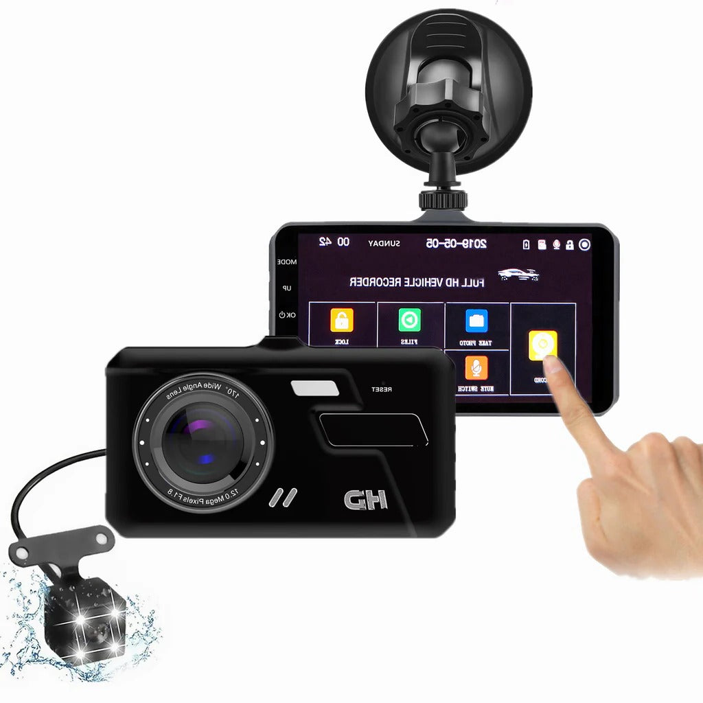 Dashcam Met Voor En Achteropname Voor Heldere 1080P Beelden En Continue Veiligheidsregistratie