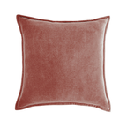Kussenhoes Met Zachte Velours En Luxe Flanellen Rand