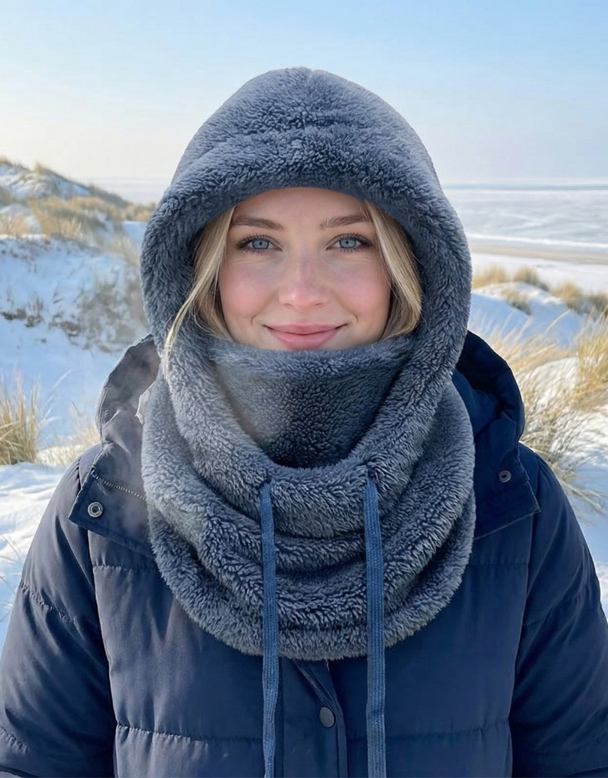 Winddichte Thermische Bivakmuts-Hoodie Met Sherpa Voering Voor Optimale Winterbescherming