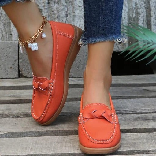 Leren Instap Loafers voor Vrouwen met Ergonomisch Ontwerp en Comfortzool