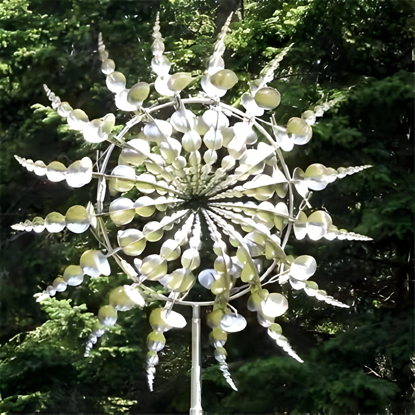 Metalen Tuinspinner met Dubbele Rotor en Roestbestendige Afwerking