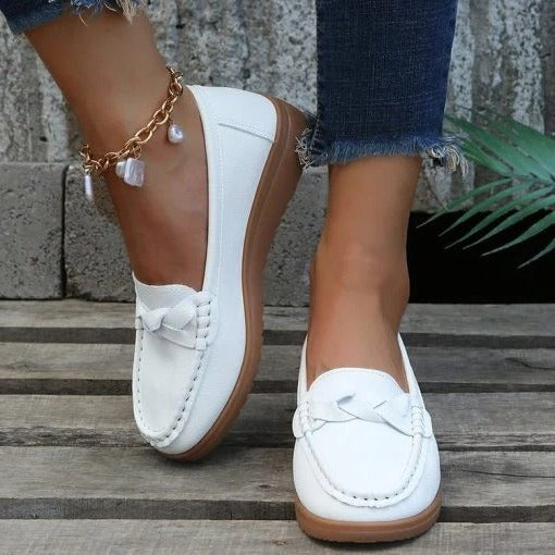 Leren Instap Loafers voor Vrouwen met Ergonomisch Ontwerp en Comfortzool
