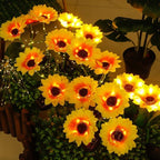 Solar Tuinlamp met Zonnebloemdesign en Automatische Sfeerverlichting