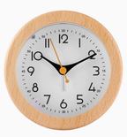 Houten Wekker met Stil Quartz‑Uurwerk voor Rustige Slaapruimtes