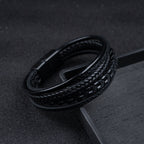 Gevlochten Leren Armband Met Magneetsluiting Voor Dagelijks Gebruik
