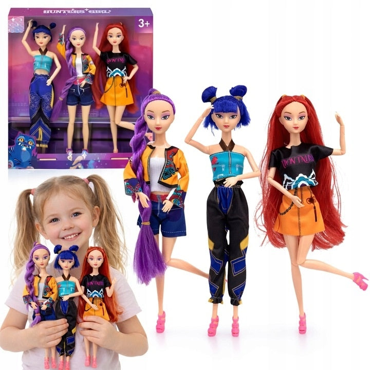 Interactieve Poppenset met Draai‑ en Speelfuncties voor Creatieve Shows