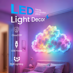 LED Wolkenlamp met Kleurbare Sfeerverlichting en Eenvoudige Wandmontage