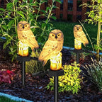 Solar Uilenlamp met Automatische Nachtverlichting en Sfeervol Tuinaccent