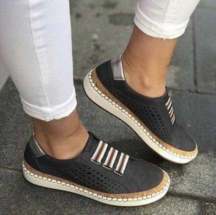 Slip‑On Sneakers voor Vrouwen met Ergonomische Steun en Ademend Ontwerp