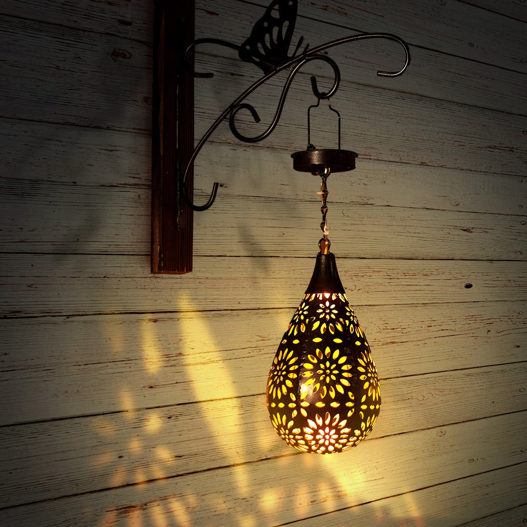 Solar Tuinlamp met Schaduwpatronen en Automatische Avondverlichting