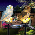 Solar Uilenlamp met Automatische Nachtverlichting en Sfeervol Tuinaccent