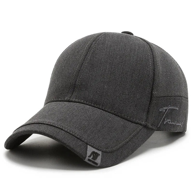 Stijlvolle Twill Pet Met Gebogen Klep En Verstelbare Pasvorm