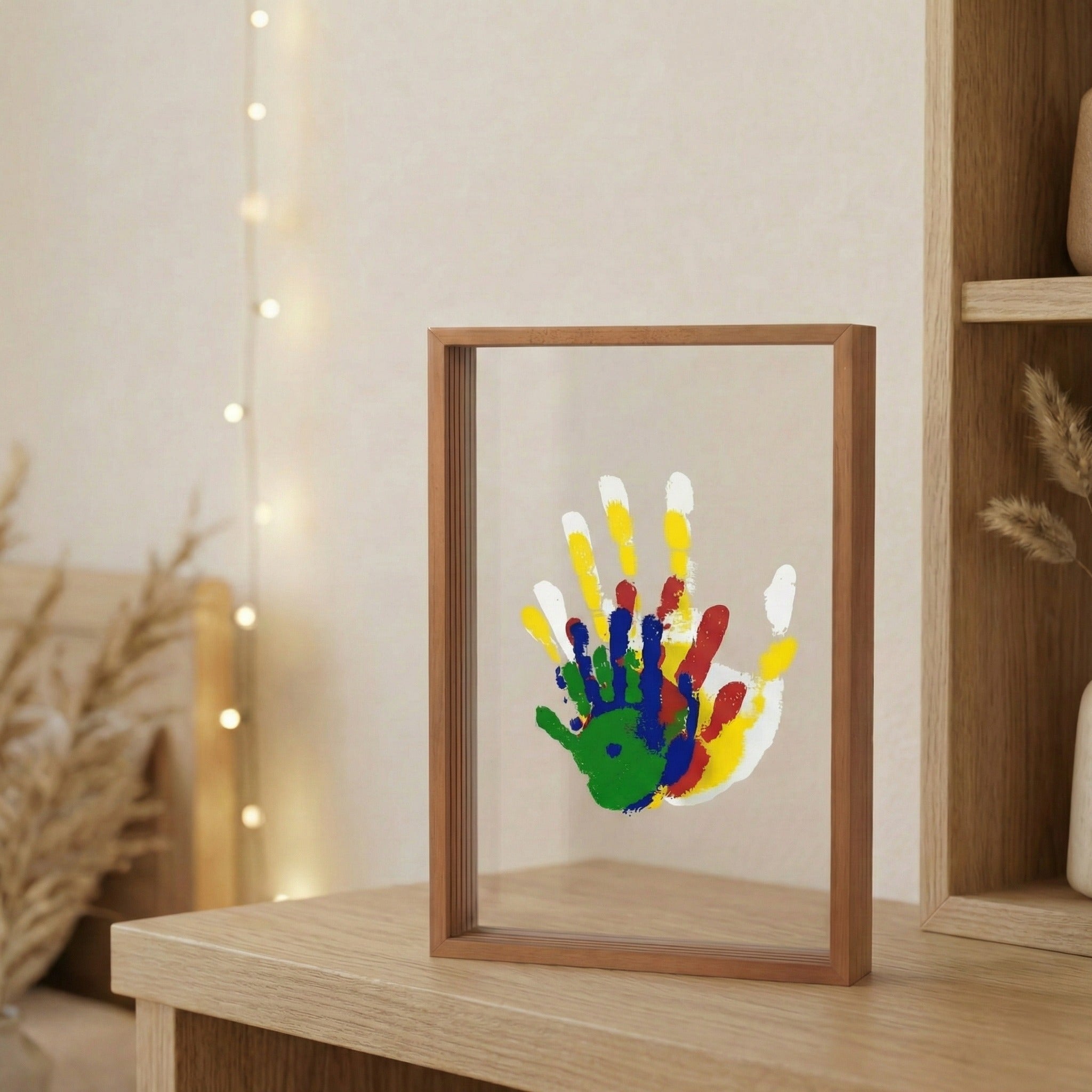 Familie Handafdrukset met Compleet DIY‑Pakket en Direct Ophangen