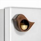 Deurbel Met Rustgevende Klank En Handgemaakte Houten En Messing Afwerking