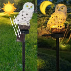 Solar Uilenlamp met Automatische Nachtverlichting en Sfeervol Tuinaccent