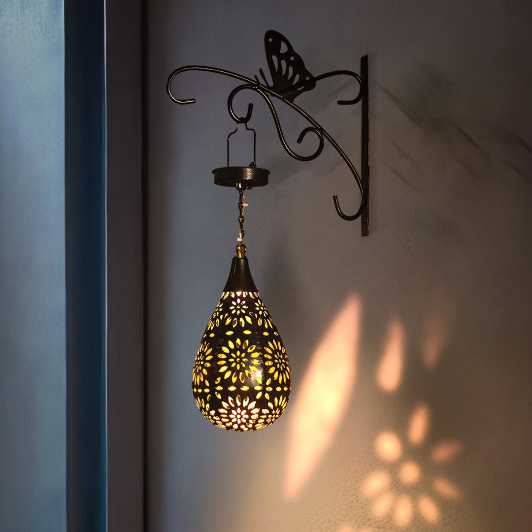 Solar Tuinlamp met Schaduwpatronen en Automatische Avondverlichting