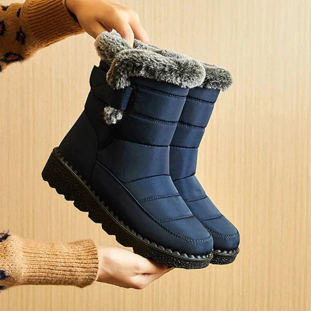 Warme Winterlaarzen Met Zachte Voering Voor Comfort En Bescherming Tijdens Koude Dagen