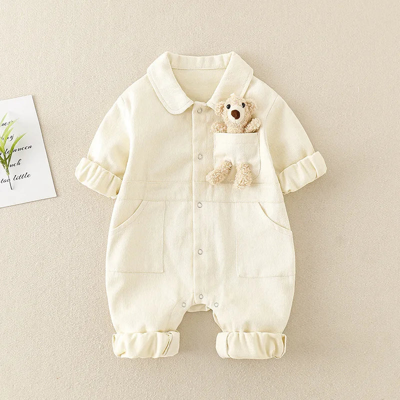 Kinder Jumpsuit Met Denimlook Voor Comfortabel Dagelijks Gebruik