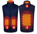 Verwarmde Bodywarmer Met Drie Warmtestanden Voor Comfort Tijdens Koude Dagen