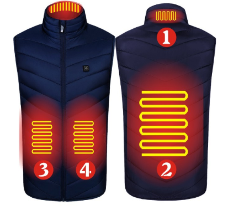 Verwarmde Bodywarmer Met Drie Warmtestanden Voor Comfort Tijdens Koude Dagen