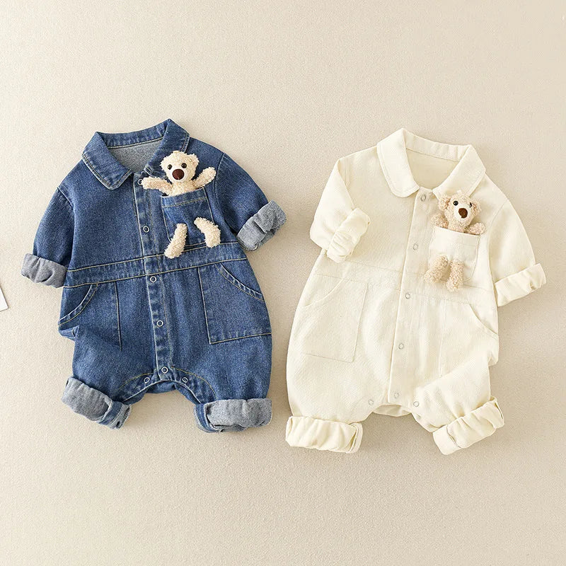 Kinder Jumpsuit Met Denimlook Voor Comfortabel Dagelijks Gebruik