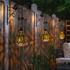 Solar Tuinlamp met Schaduwpatronen en Automatische Avondverlichting