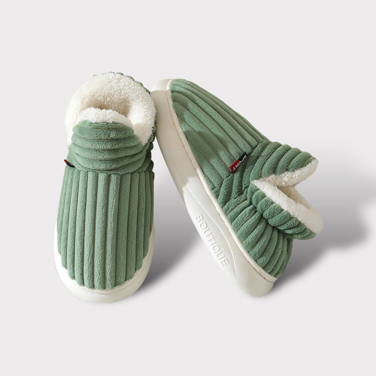 Warme Fleece Pantoffels Met Antislipzool Voor Thuisgebruik