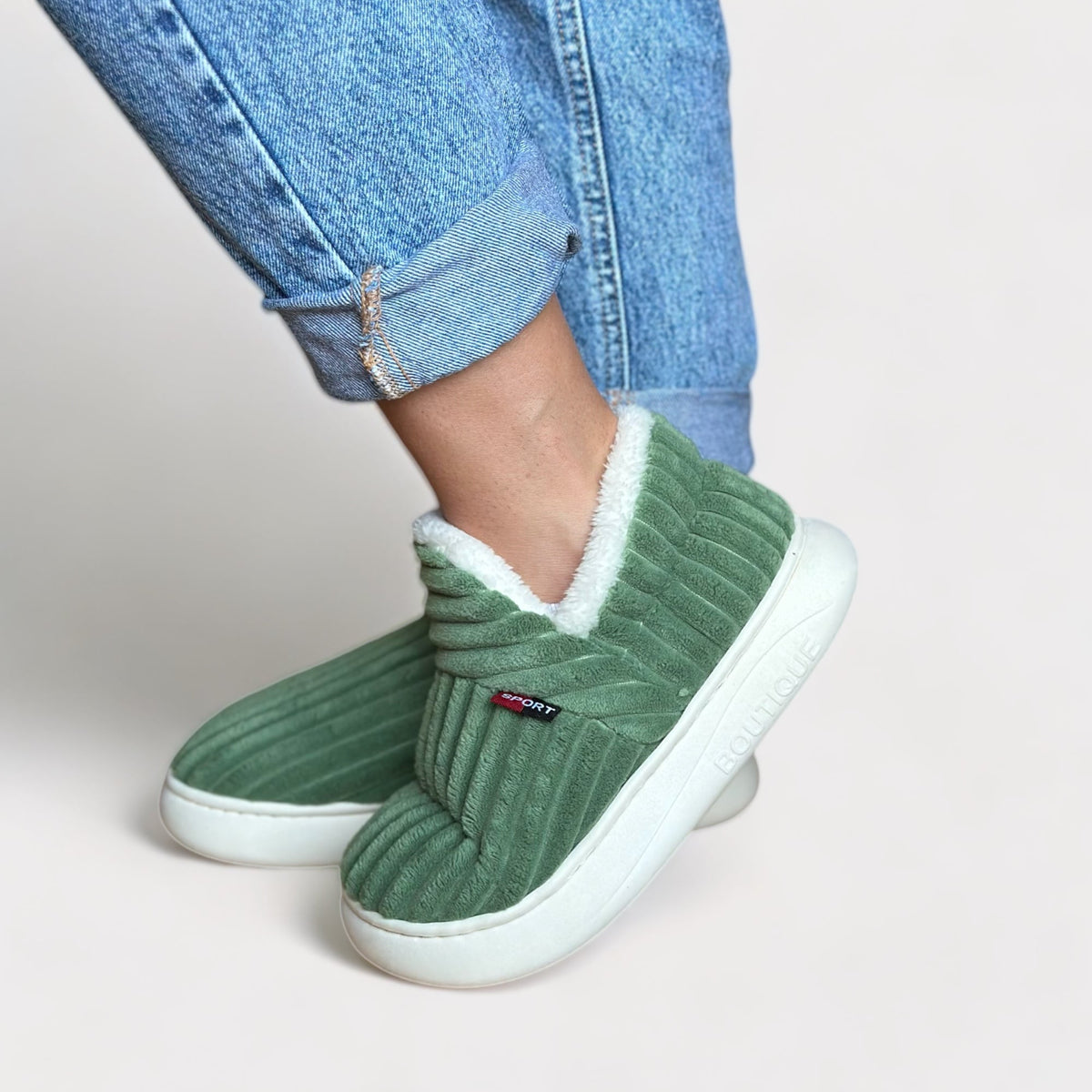 Warme Fleece Pantoffels Met Antislipzool Voor Thuisgebruik